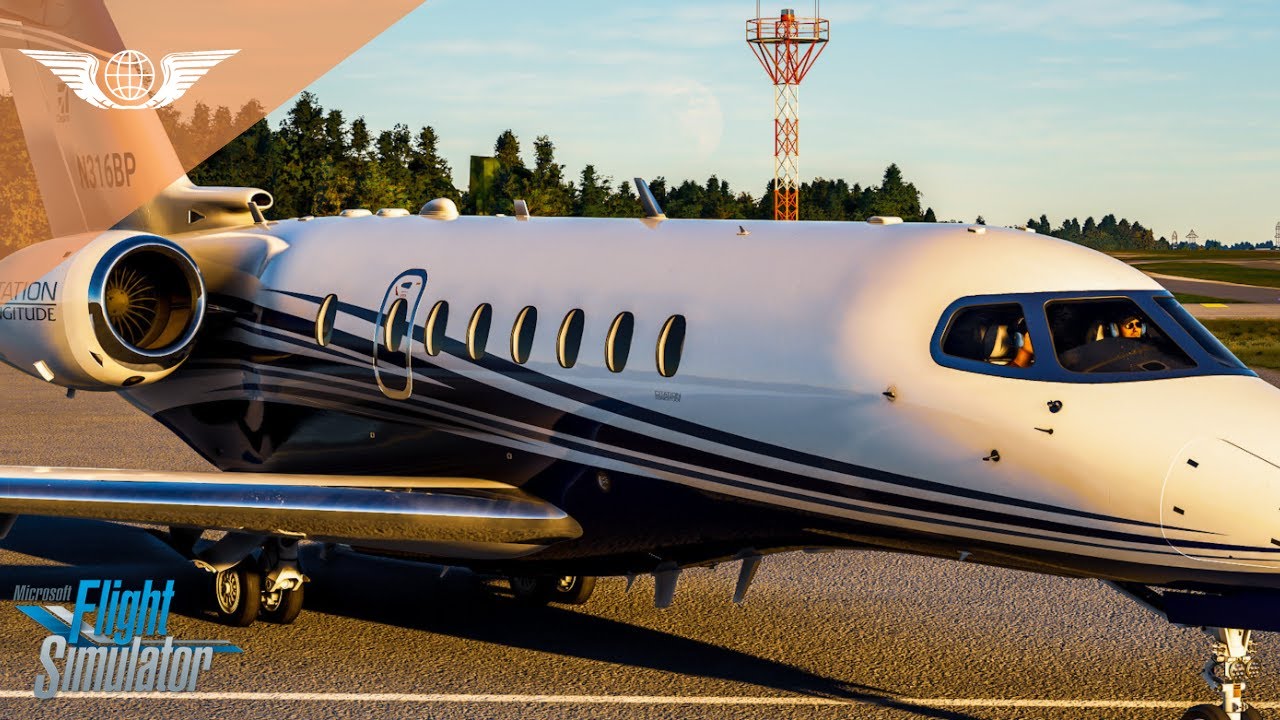 MSFS 2020 PILOT SEAT | Cessna Citation Longitude | St. Louis to Wichita ...