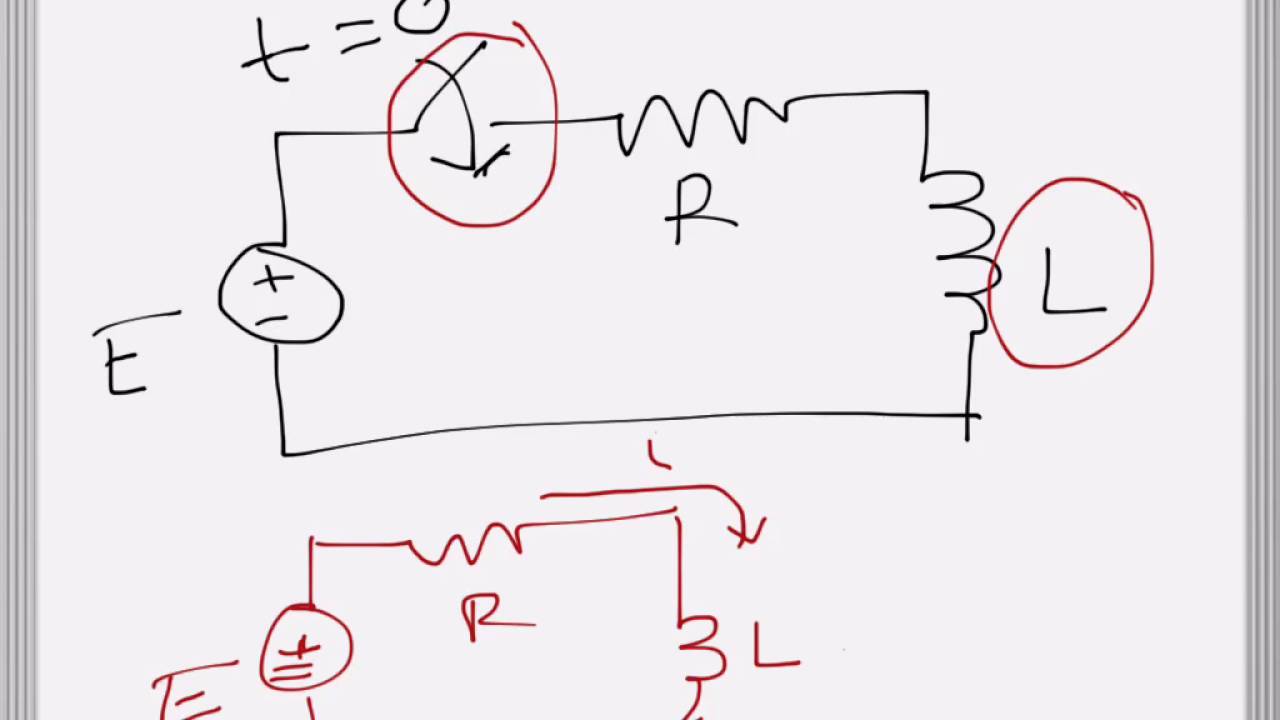 Electrical Engg Transient response of an Inductor, current build up