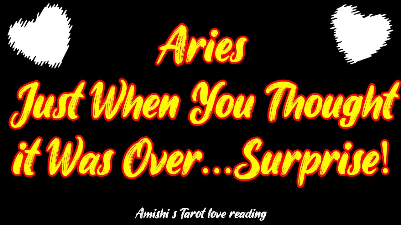Aries Tarot Love Reading January 2022 💓 💖 | Just When You Thought it Was Over...Surprise!