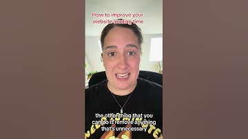 Optimize your images and simplify your website for faster load times