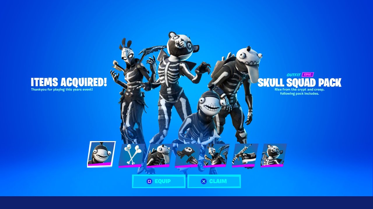 SKULL SQUAD PACK RELEASE DATE in Fortnite Item Shop! (Fishskull Skin)