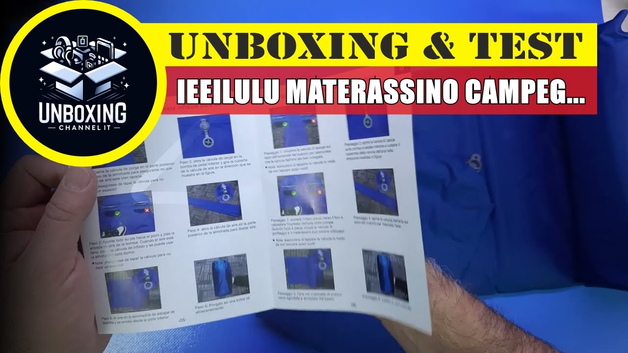 Materassino Gonfiabile Per Campeggio 2 Persone - Autogonfiante, Leggero, Con Cuscino Integrato - Foto 10