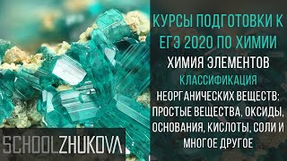 ЕГЭ 2020 Химия. Классификация неорганических веществ