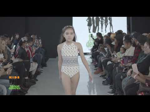 KIDS Fashion Democracy 2019 Winter Show in NYC Swimwear Look 4 to 8 Year Old Category