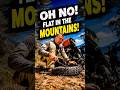 OH NO! I Had a Flat on the Honda Trail 125 in the Mountains! #CT125 #shorts