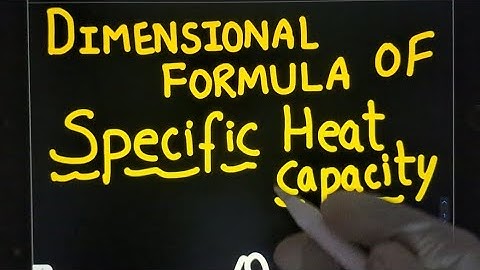 Trick to find dimensional formula of specific heat capacity 😉 specific heat capacity dimension 🇮🇳❤️
