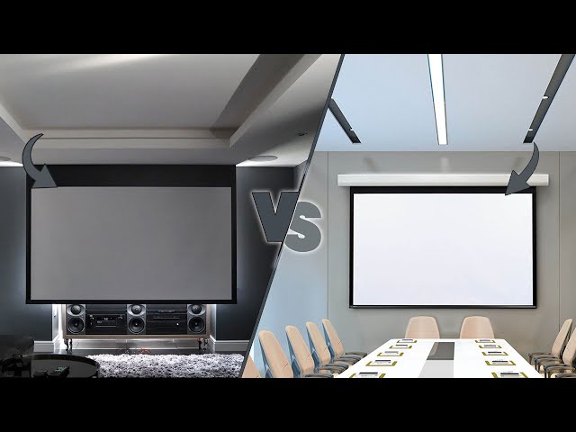 Gray vs. White Projector Screen: Which is Best? - Home Theater Explained