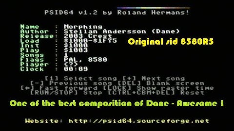 C64 - Music Morphing by Dane (2003) with original sid 8580R5