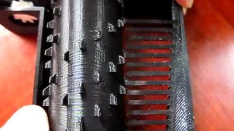 Fully 3D printed Music Box: Iteration 2, only cylinder and teeth