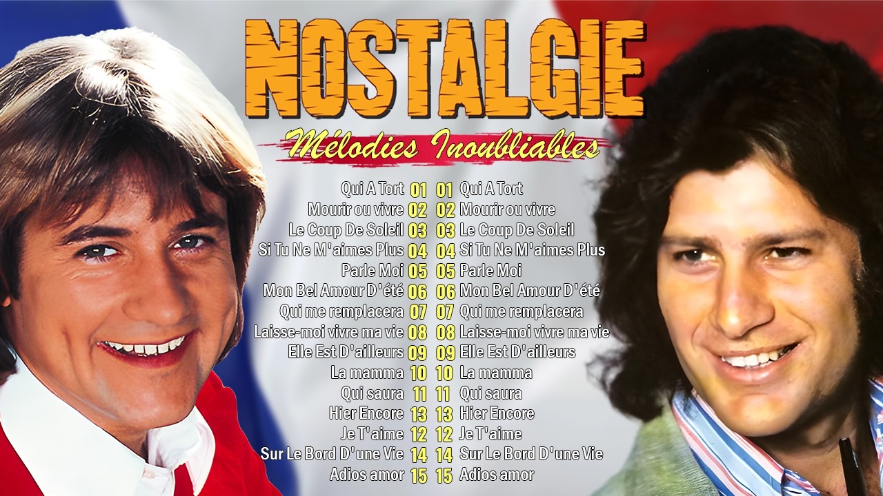 Chanson Françaises Vintage📀Mike Brant, C. Jérôme, Art Sullivan, Richard Cocciante...