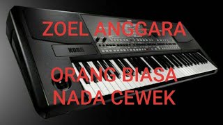 Orang Biasa  Karaoke Lirik Nada Cewek