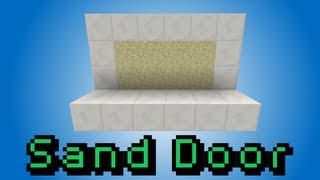 Expandable Sand Door [Smallest] - Minecraft 1.7 Redstone Tutorial