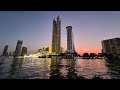 ICON SIAM - Bangkok Update - Chao Praya River Shopping Mall in the Evening Sunset - Fountain