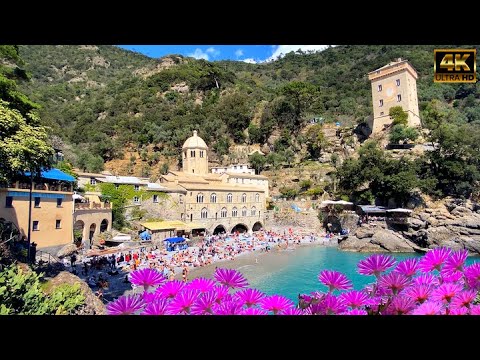 San Fruttuoso - One of the most beautiful jewels of the Italian Riviera🇮🇹4K60fps