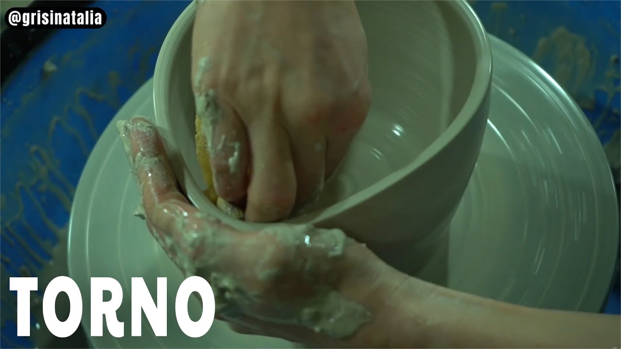 Disfrutando en el Torno Alfarero, haciendo un Bowl, Cerámica y Alfarería