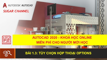 AUTOCAD 2020 - BÀI 1.3: TÙY CHỌN HỘP THOẠI OPTIONS | SUGAR MEPF