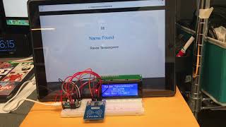 Demo: using RFID Reader to match name in Filemaker 16 Database