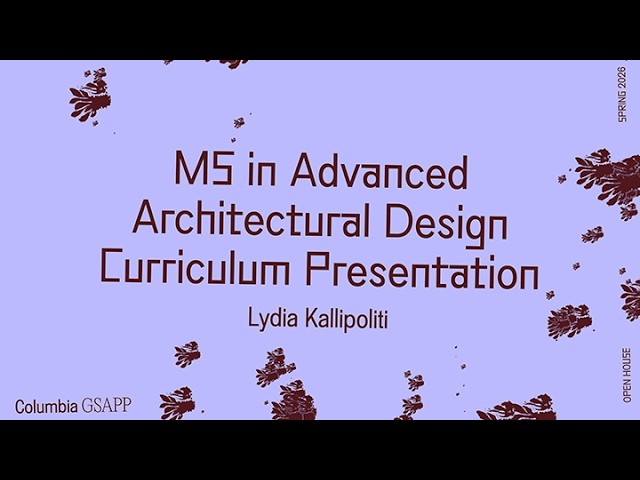 Spring 2026 Open House: MSAAD Curriculum Overview