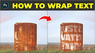 Fastest Way To Wrap Text with Cylinder Option - Photoshop Tutorial Fastest Way To Wrap Text with Cylinder Option - Photoshop Tutorial