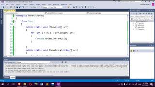 Generic Methods in C#