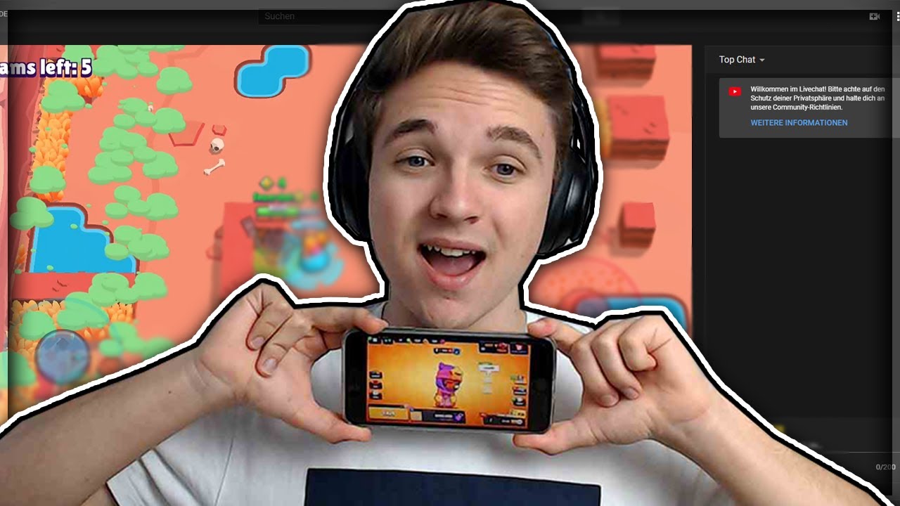 Brawl Stars Mit Dem Handy Livestreamen Ios Android Brawl Stars Deutsch German Youtube - brawl stars über telefon spielen