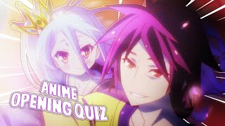 ANIME OPENING QUIZ | 50 Ops (Very Easy-Very Hard)
