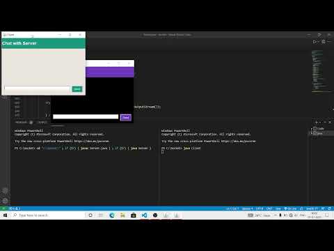 Socket Programming using Java awt and Swing