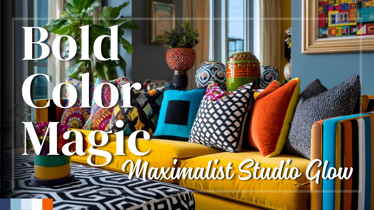 Colorful & Vibrant Living Space Ideas for Studio Apartments With Maximalist Aesthetic