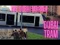  dubai marina street life   tram view  4k  walking tour   2022