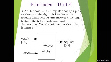 Verilog HDL (18EC56) | Module 2 | Unit 4 | Exercises | VTU