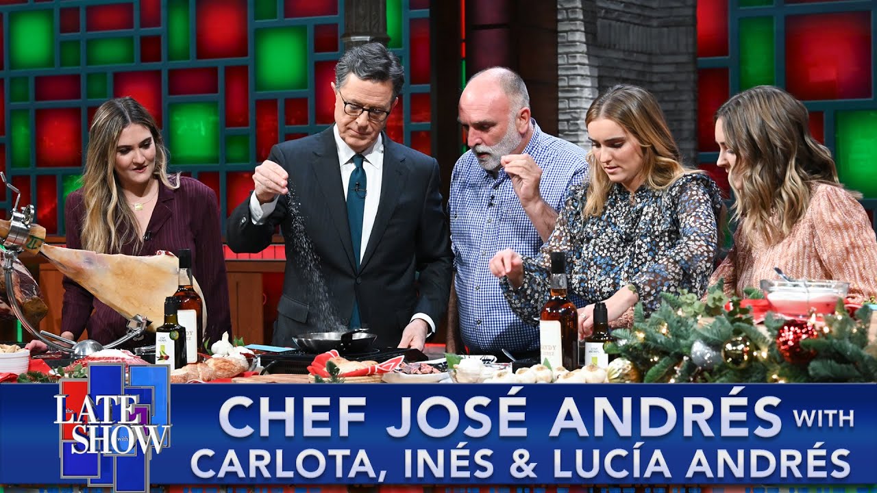Try Jamón Ibérico with Chef José Andrés and Carlota, Inés and Lucía Andrés