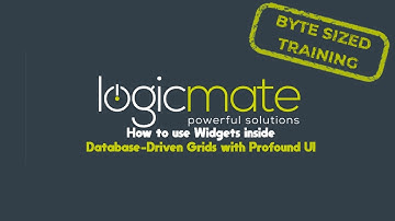 How to use Widgets inside Database Driven Grids with Profound UI