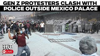 Live: Gen Z Protesters Clash With Police At Mexico’s National Palace Demanding Action On Corruption
