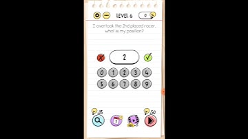 Brain test Level 6 I overtook the 2nd placed racer Walkthrough
