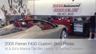 2005 Ferrari F430 Custom ABS Skid Plate Bumper Protection System