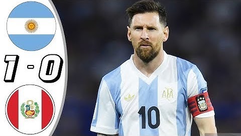 Argentina vs Peru 1-0 Resumen y Goles 2024