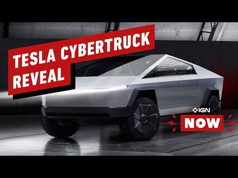 Tesla Cybertruck Revealed Ign Now - racing the tesla cyber truck roblox vehicle simulator youtube