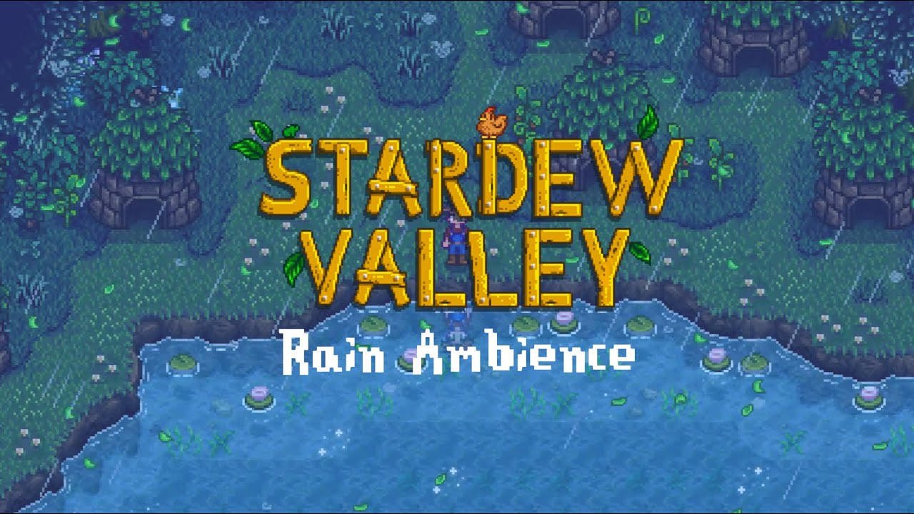 You're A Kid Watching Grandpa's Old Stardew Valley Tapes | Stardew Valley Tracks With Rain Ambience