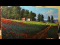 #48 СОЛНЕЧНЫЙ ПЕЙЗАЖ акрилом | How to Paint Summer Landscape. Acrylic lanscape painting