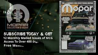 Get The Guide - Get A FREE T-Shirt - Mopar Collector's Guide Magazine