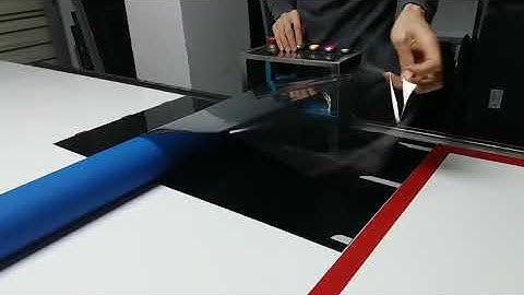 How to Refurbish TV LCD Scratch - Polarizer Film Laminator Machine - How to Repair LED LCD TV