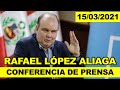 Rafael López Aliaga conferencia de prensa | 15 de marzo