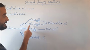 second degree equation,quadratic equation