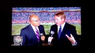Jon Gruden gets excited about raiders chance on Monday night football. Must see!