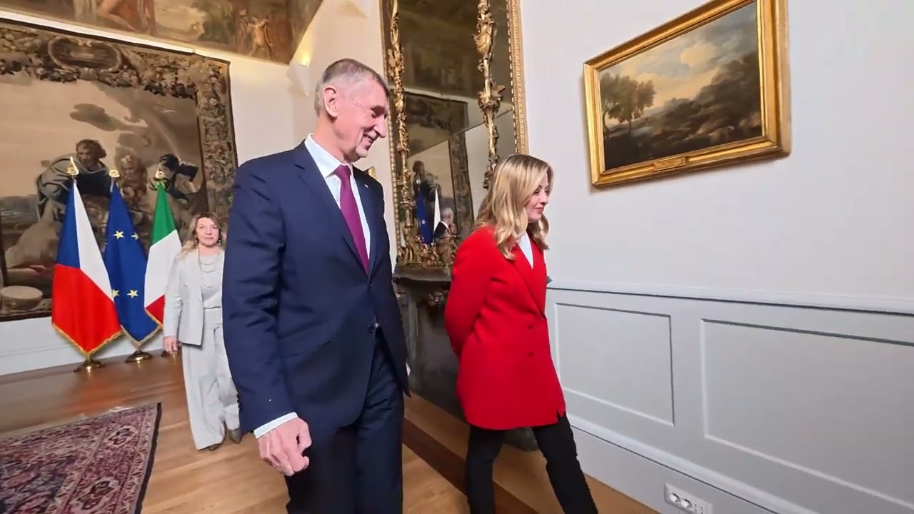 ⬜️🟥🟦  Předseda vlády Babiš jednal v Římě s italskou premiérkou Giorgiou Meloniovou
