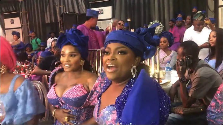 Iyabo Ojo & Funke Akindele Were Seen Having a Deep Conversation At Kamo State Wedding Ceremony