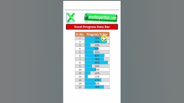 Progress Data Bar MS Excel-(V063)