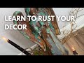 How To Paint Anything To Look Like Old Stone & REAL Rust 👀