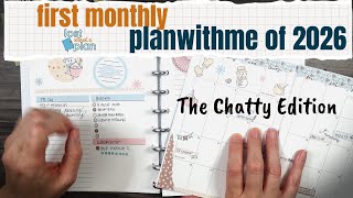 Chatty Plan With Me For January 2026 | Monthly Overview Setup in my Plum Paper Planner