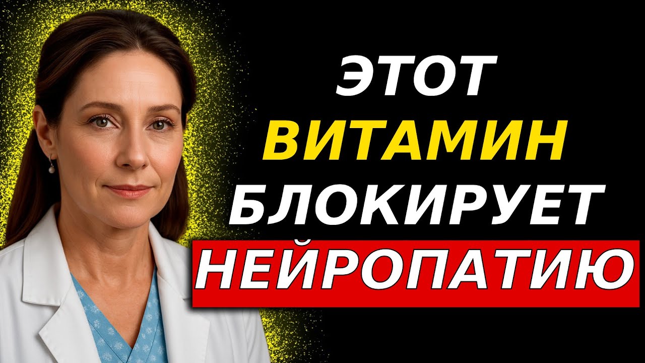 Витамин, который СПАСАЕТ ваши НЕРВЫ и ОСТАНАВЛИВАЕТ НЕЙРОПАТИЮ